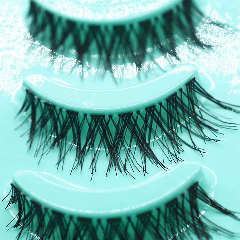 Новинка 5 пар Черные Накладные ресницы ручной работы натуральный макияж 3D