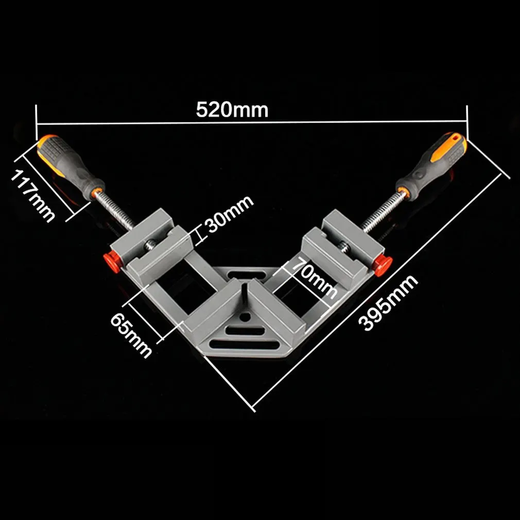 Прямоугольный зажим Деревообрабатывающие инструменты Джиги с двойной ручкой 90