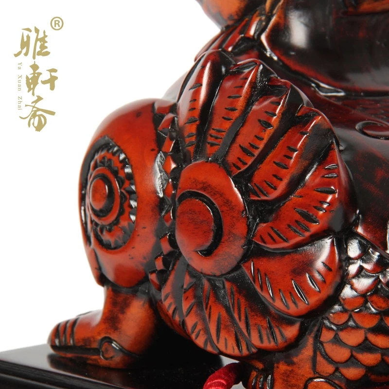 Деревянная резьба по дереву Dongyang Храброе уплотнение счастливый рисунок талисман