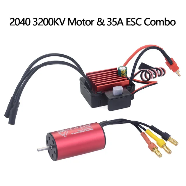 Surpass Hobby 2040 3200kv бесщеточный мотор + скоростной контроллер 35A ESC водонепроницаемый