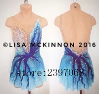 ice skating dresses women competition ice skating dress blue girls custom ice skating dresses 2017 new free shipping b421