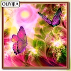 OUYIJIA цветы животные 5D алмазная вышивка полноразмерная картина для продажи картина Стразы Алмазная мозаика птица бабочка