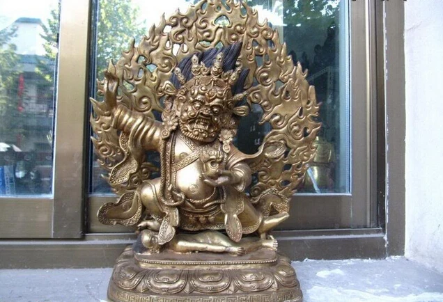 USPS в США S0366 16 фото старая бронзовая медная позолота Vajrapani тибетский буддийский