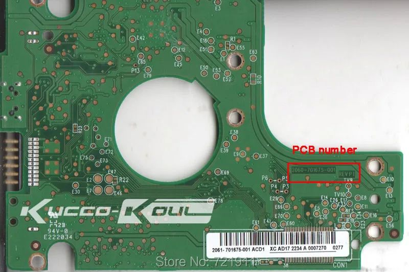 

HDD PCB logic board circuit board 2060-701675-001 for 2.5 inch USB hard drive repair hdd date recovery