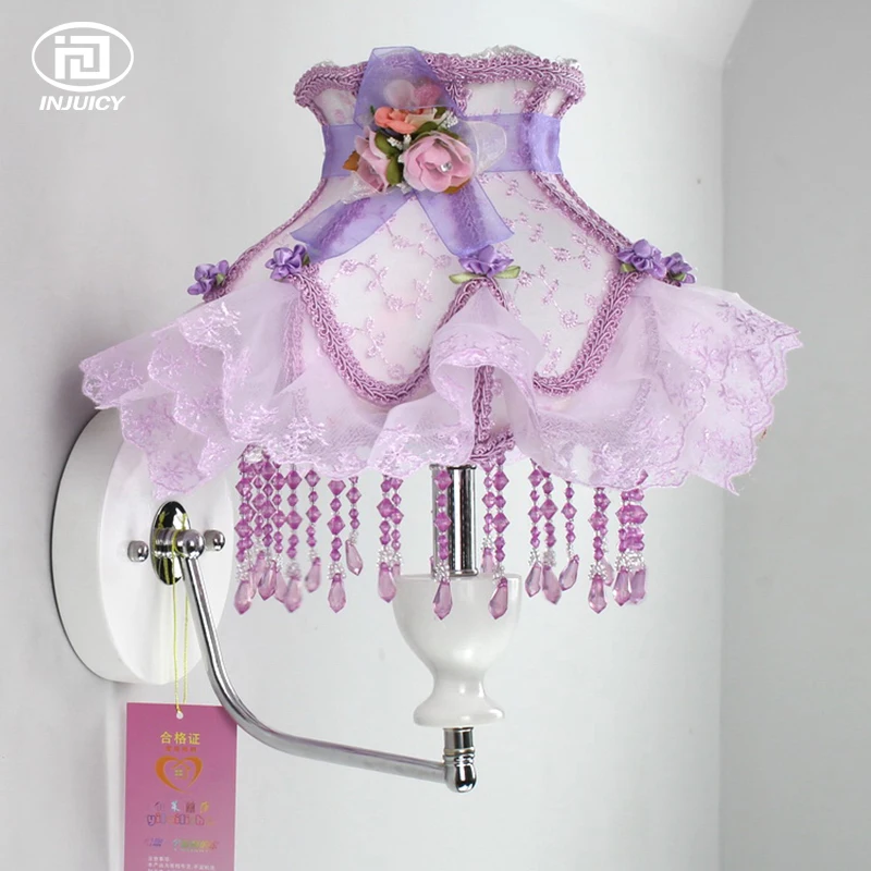 Современная светодиодная настенная лампа E27 в Европейском стиле романтическое