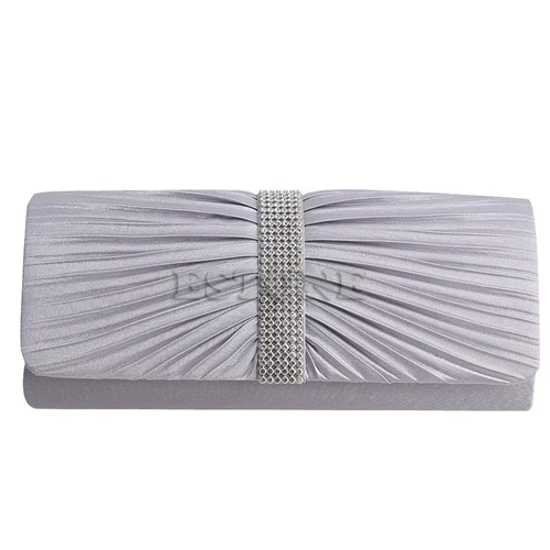 C5789 silver Модная женская сумочка, стразы, вечерняя сумочка, клатч, свадебный кошелек, кошелек - Цвет: C5789 silver