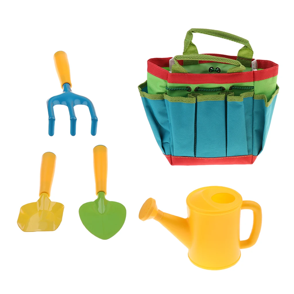 

5pcs Set Children's Garden Tool Set ,Beach Sand Toy Set,Kids Outdoor Toys Gardening Backyard Tool Set for Kids