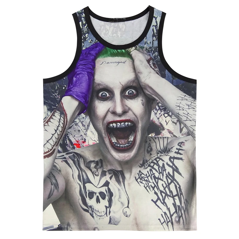Мужчины Suicide Squad 3D Майка Харли Квинн Джокер Жилет|3d tank|3d tank toptank top |