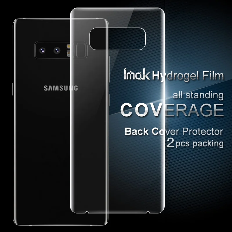 Для samsung Galaxy Note 8 Защита задней крышки iMAK гидрогель покрытие мягкая защитная