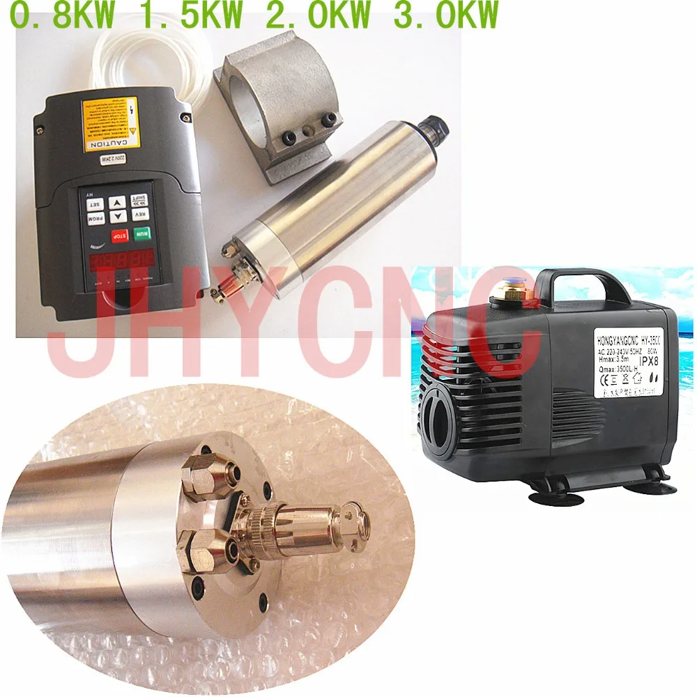 Новый фрезерный станок с ЧПУ шпиндель 220В мотор шпинделя 2.2kw 4 подшипника и