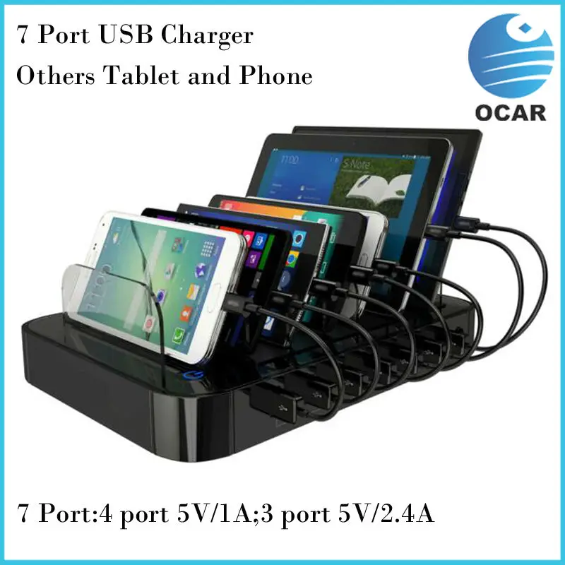 Бесплатная доставка alibaba экспресс ocar usb стены зарядное устройство 7 порта для