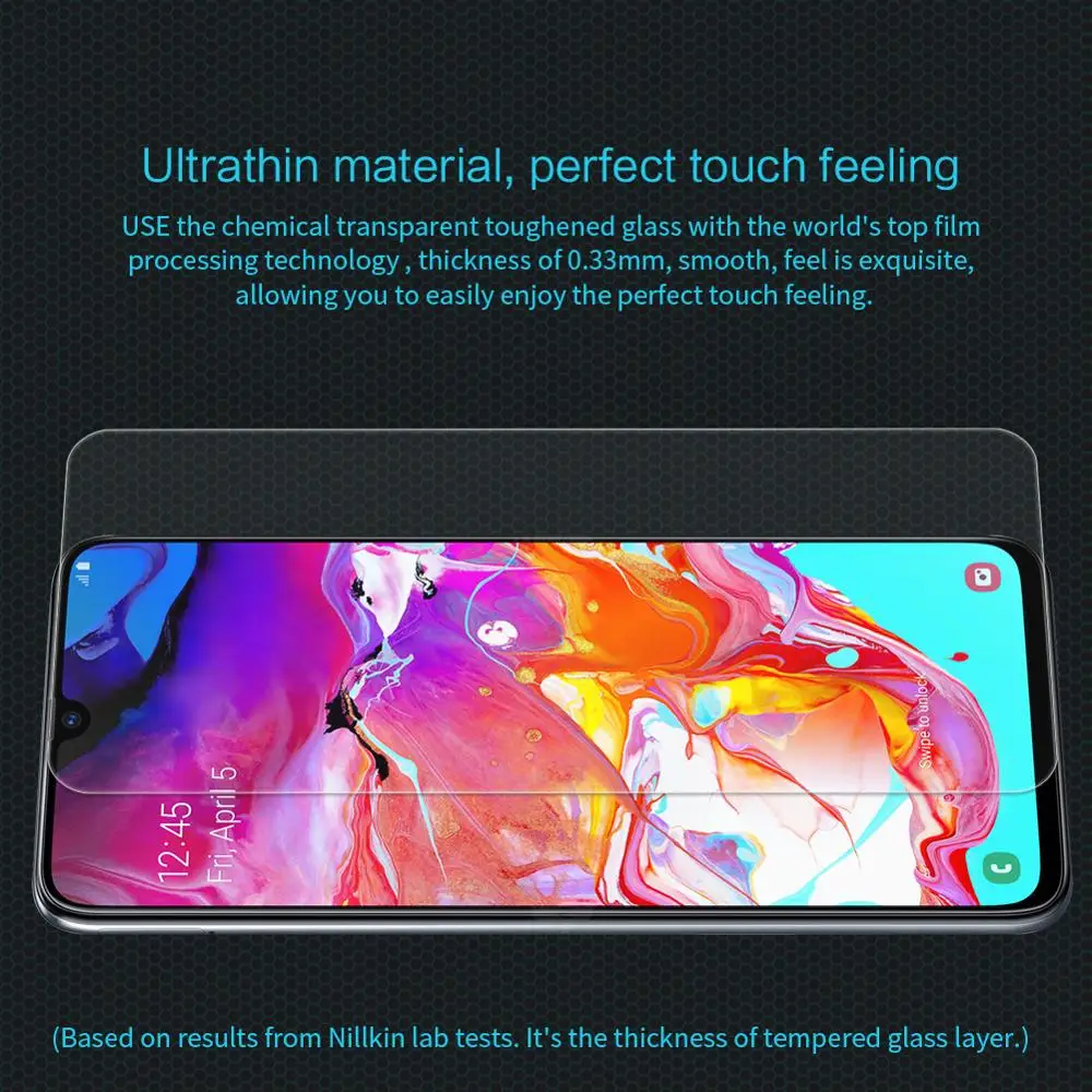 Закаленное стекло Nillkin Amazing H для Samsung Galaxy A70 Защита экрана Противоударная защитная