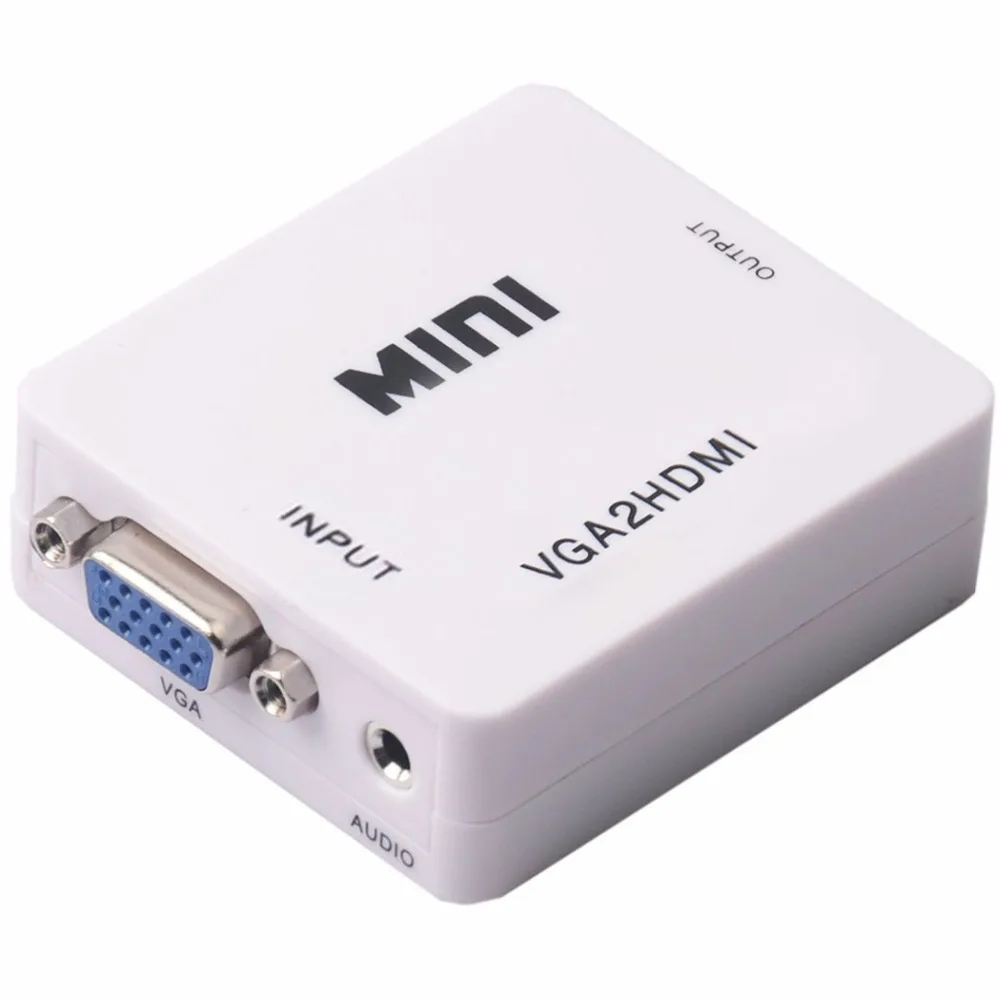 Kebidumei новинка 2019 года популярная мини лампа с аудио VGA HDMI 1080P переходник для