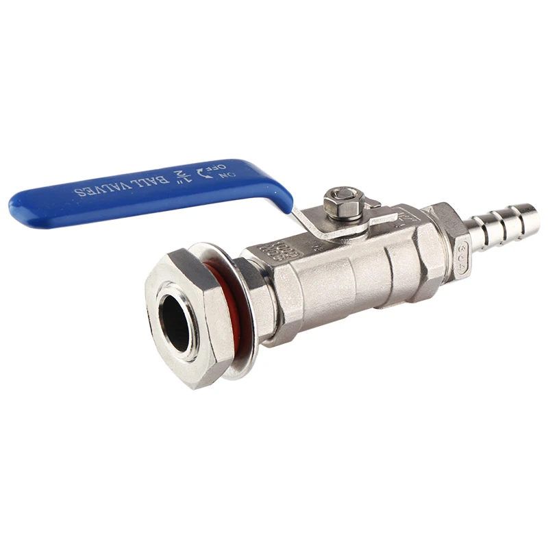 Бесшовный компактный шаровой клапан из нержавеющей стали с 1/2 дюймовым шлангом