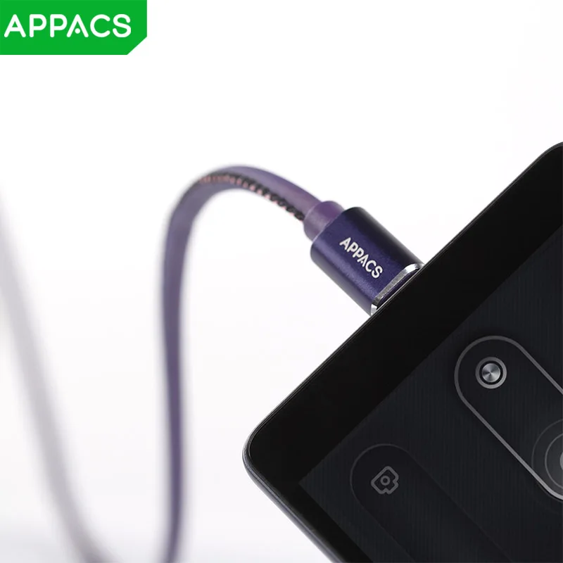 APPACS 1 м USB Type C горячий телефон зарядный кабель датчик температуры Обесцвечивающий