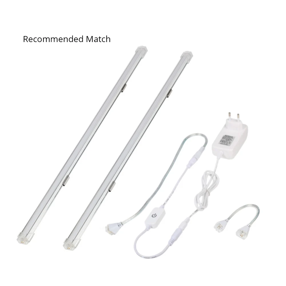 DC 24V 8W 1Pcs 50CM 2835 Aluminum Milky Cover LED Bar Light/Under Cabinet Light Used For Kitchen or Study Room Lighting | Лампы и