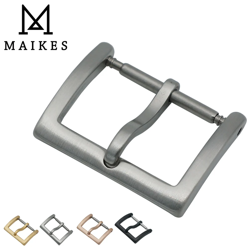 MAIKES высокое качество Ремешки для наручных часов из нержавеющей стали Пряжка 16 мм