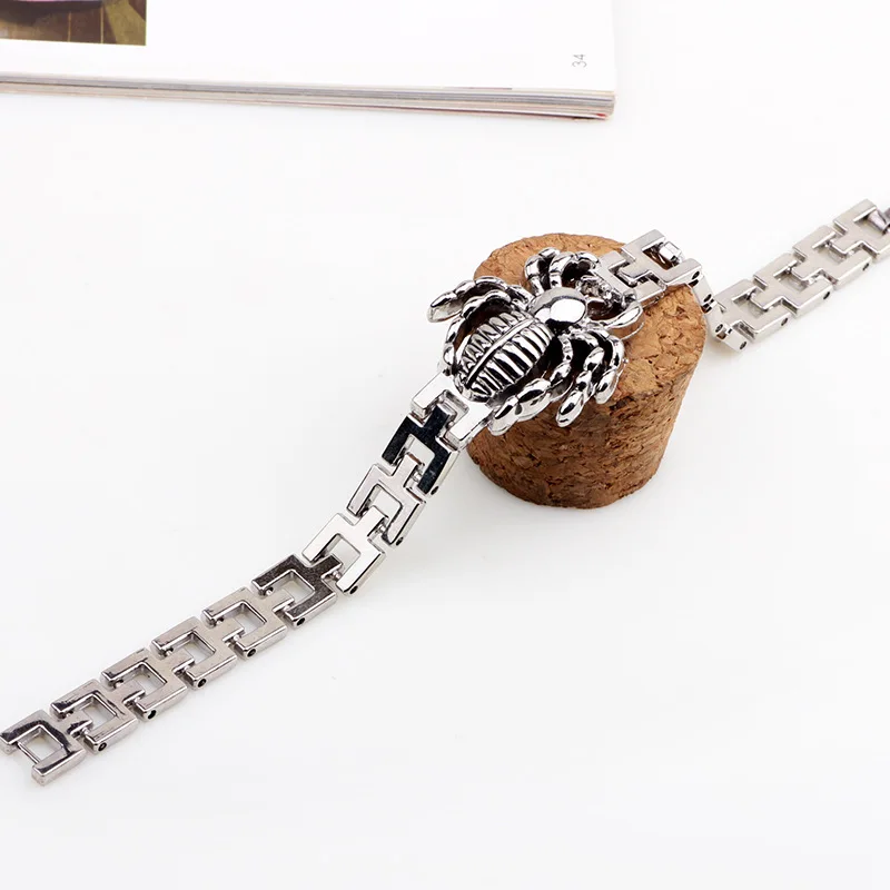 Titanium Steel bracelets &amp bangles Spider Jewelry Clasp Buckle bracelet men bracciali uomo Pulseira Feminina | Украшения и