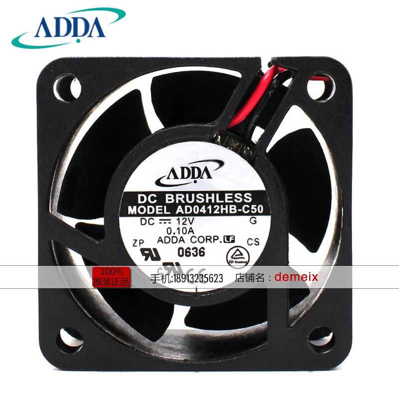 Новый ADDA AD0412HB-C50 4020 12V 0.10A тишина Вентилятор охлаждения