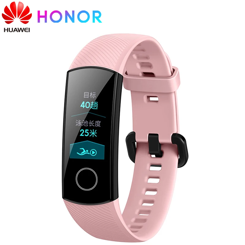 Huawei Honor Band 4 стандартная версия Смарт-Браслет Сенсорный 0,9" AMOLED цветной экран монитор сердечного ритма во время сна 5 атм водонепроницаемый