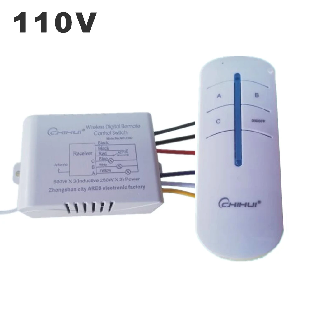 Беспроводной цифровой пульт дистанционного управления AC110V Переключатель