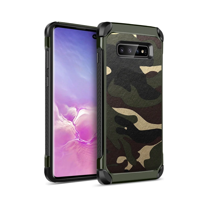 ITEUU S10PLUS S10E армейский Камуфляжный жесткий чехол для Samsung Galaxy S10 PLUS противоударный