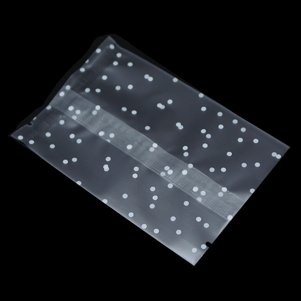 400 шт./лот Матовые прозрачные пакеты для печенья конфет Пластиковые Упаковочные с