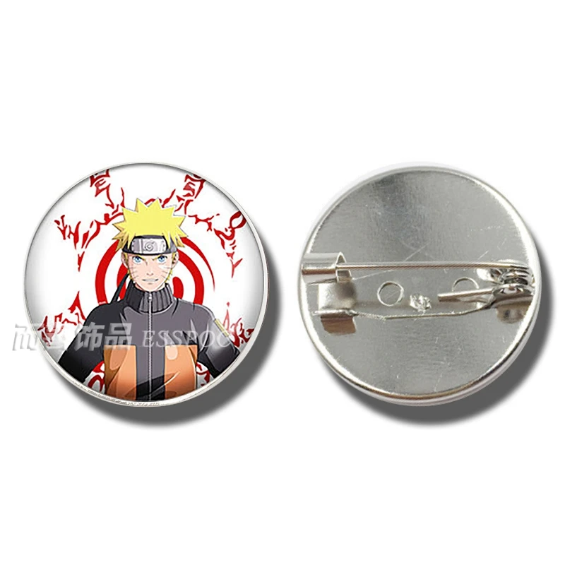 Аниме Sharingan Uzumaki Naruto Саске значок брошка мультфильм стеклянная брошь из кабошона Косплей модные аксессуары подарки