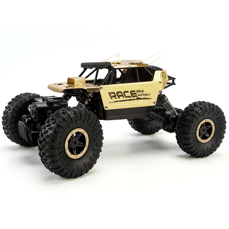 26x16.5x14cm Gold Радиоуправляемые автомобили 4WD с двойным приводом 2,4G, Электрический радиопульт дистанционного управления, внедорожный альпинистский автомобиль, детский подарок, игрушки для мальчика - Цвет: 26x16.5x14cm Gold