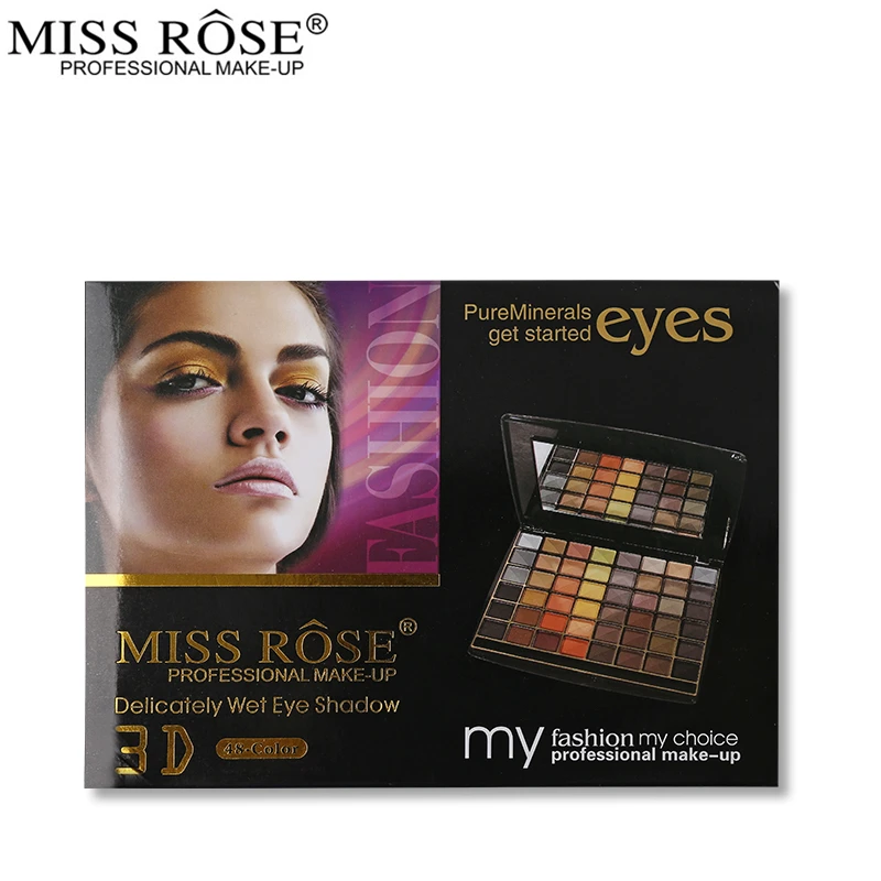 Тени для век Miss Rose палитра теней длительного действия натуральные матовые