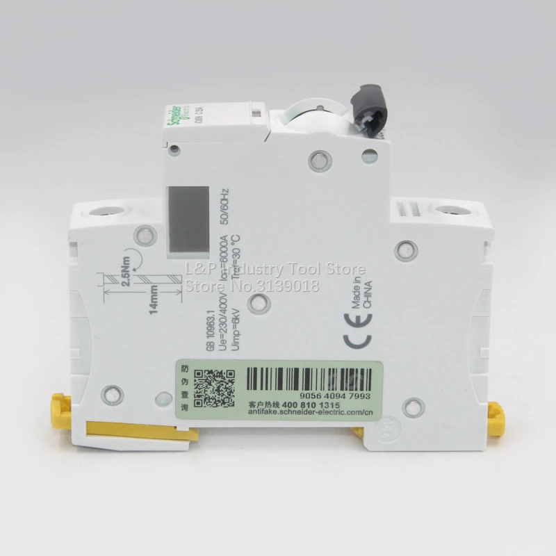 Новинка 100% оригинальный мини автоматический выключатель Acti9 типа C Schneider IC65N 1P C25A