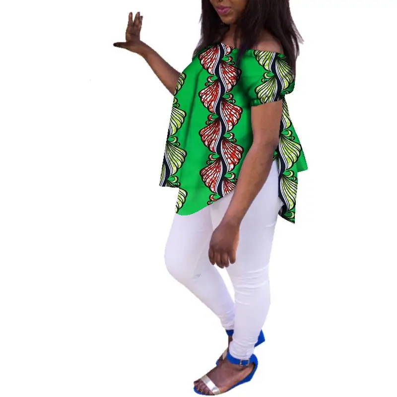 African Skirt For Women 2019 Batik Brief Style Dashiki Dresses Short Sleeve Plus Size Bazin Riche | Тематическая одежда и