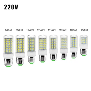E27 GU10 Светодиодный светильник SMD 5730 110V 240V кукурузная лампа 24 36 48 56 69 72 светодиодный s люстра Свеча светодиодный светильник для дома