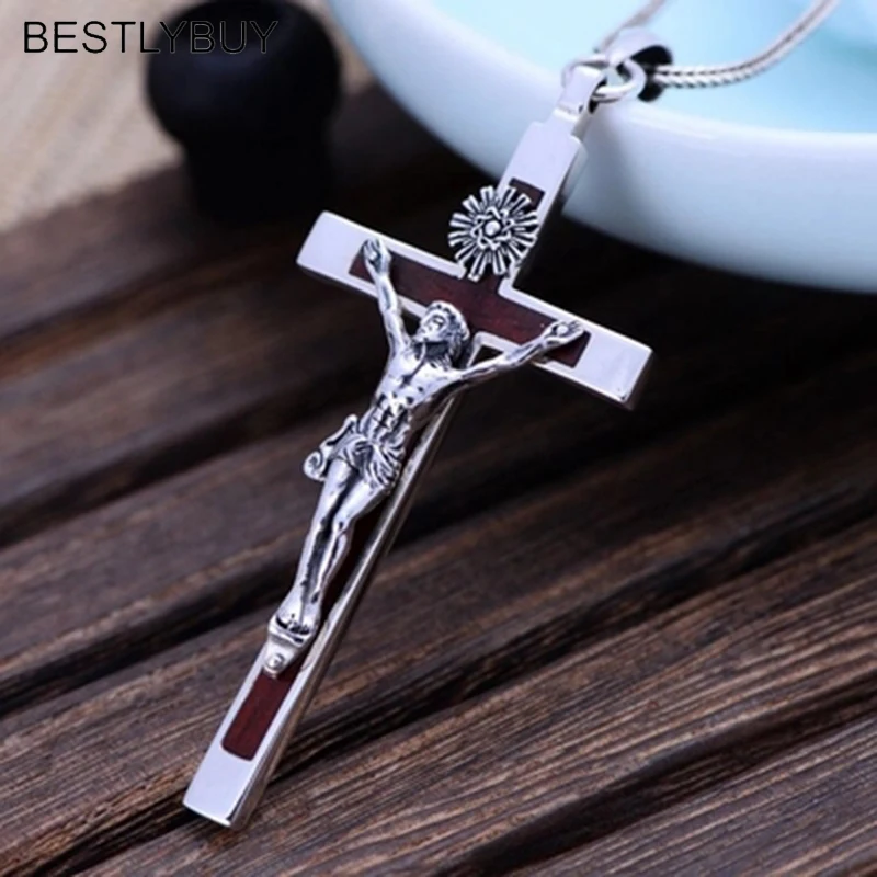 BESTLYBUY искусственный серебряный крест Серебряный эбеновый Тайланд импортная
