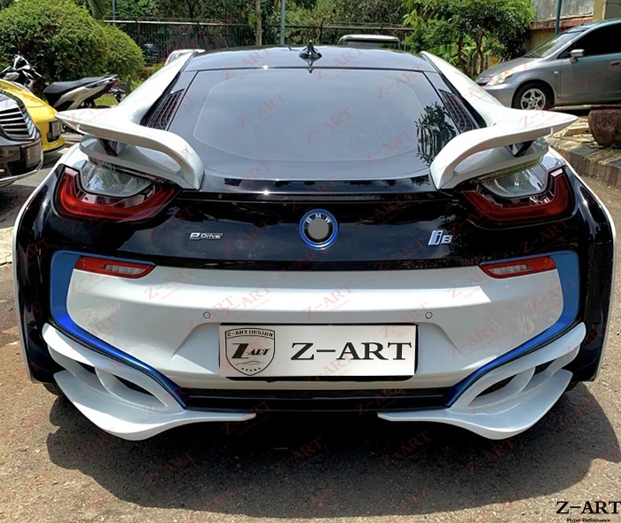 Z ART энергия спойлер задней крышки для BMW I8 углеродное волокно задний диффузор 2014