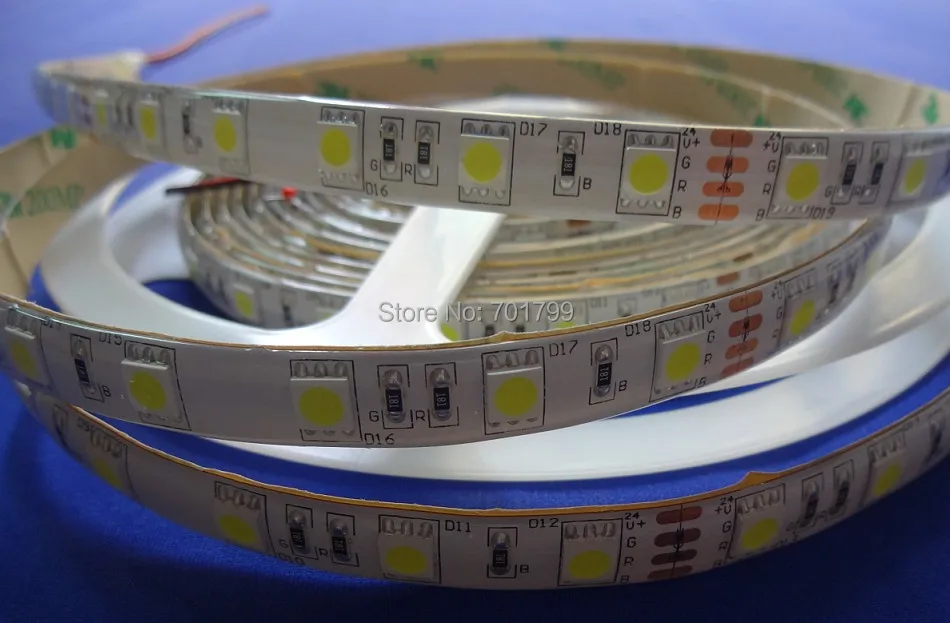 Светодиодная лента 5050 SMD на 24 В постоянного тока гибсветильник 60 Светодиодный