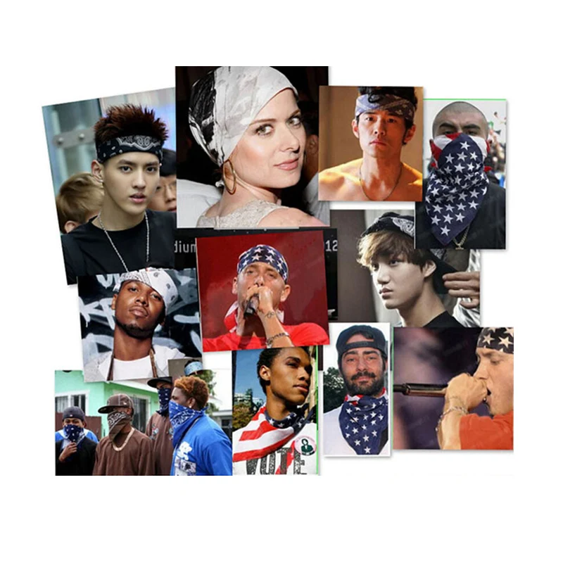 Лидер продаж! Хлопковые банданы с узором огурцы маска для лица двусторонние