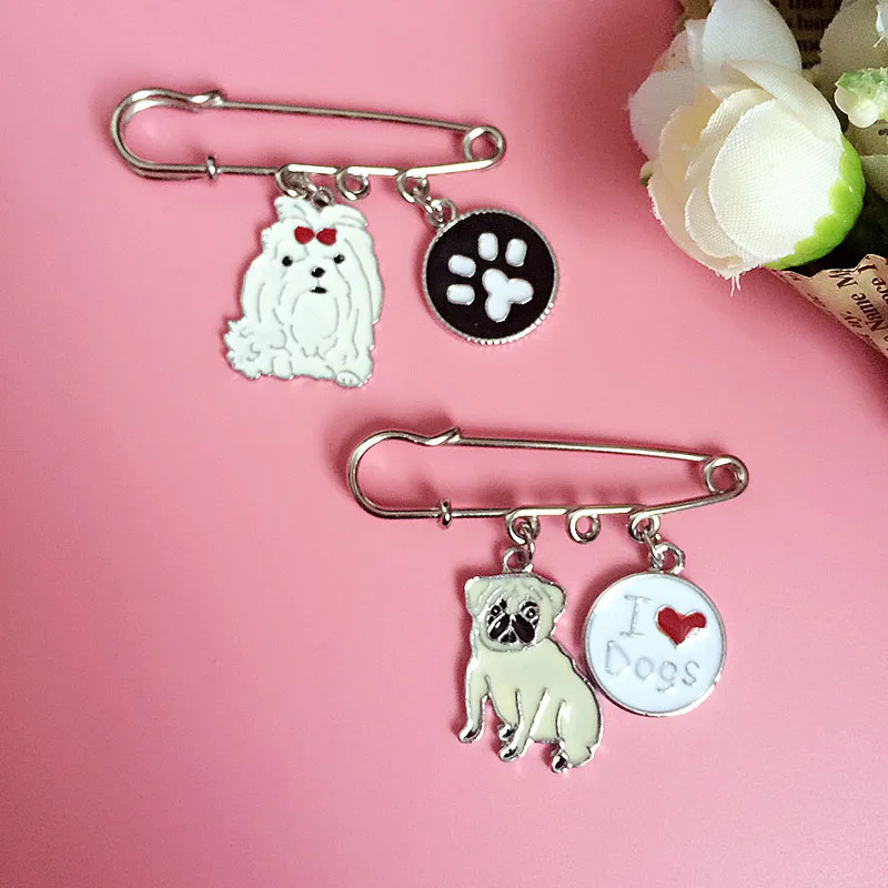 Модные ювелирные изделия такшунды пудель собаки очаровательные броши оптовая