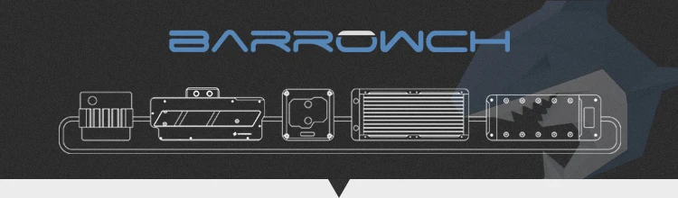 Насадка для водяного кулера с цифровым дисплеем Barrowch Вертикальная выделенная 90 градусов мостовая головка FBQTS90-01