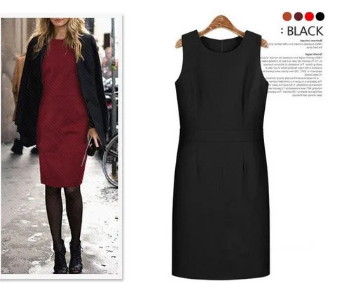 XS-4XL Plus Size Normal Quality Autumn Winter Women'S European Style Vest Sleeveless Woolen Sundress | Женская одежда