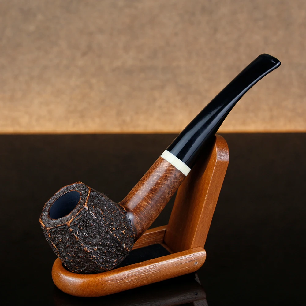 

Classic Octagon Bowl Smoking Pipe 9mm Filter Briar Wood Pipe Briar Pipe Random Engraved Briar Tobacco Pipe