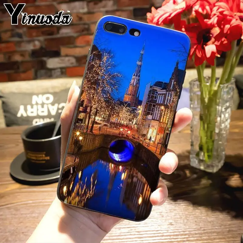 Изумительный чехол для телефона Yinuoda путешествие Амстердам Нидерланды iPhone 7plus X 6