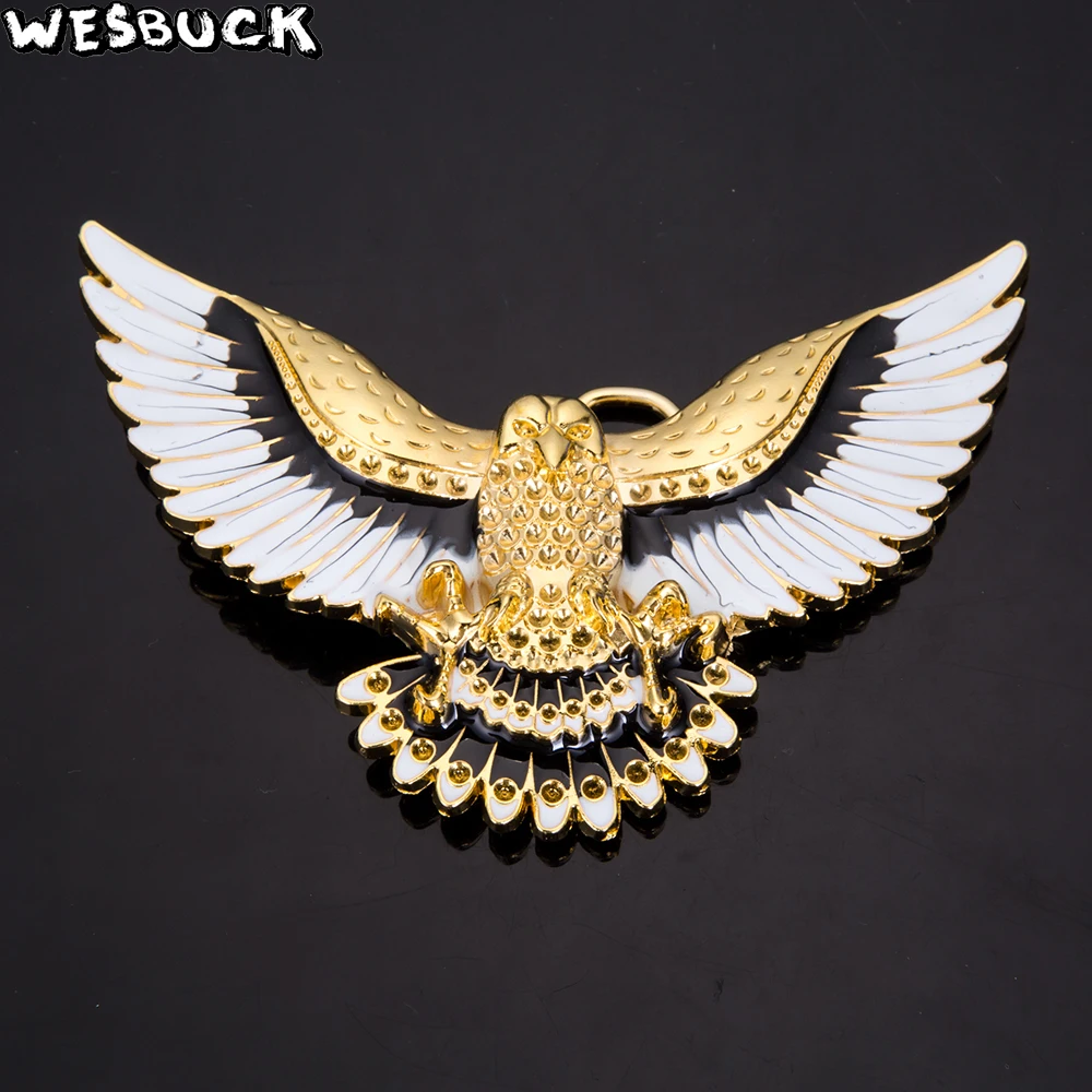 Бренд WesBuck, золотой Орел, американский стиль, мелтал, ремень с пряжками для мужчин, пряжки для ремня с ПУ ремнем, ковбойская юбка