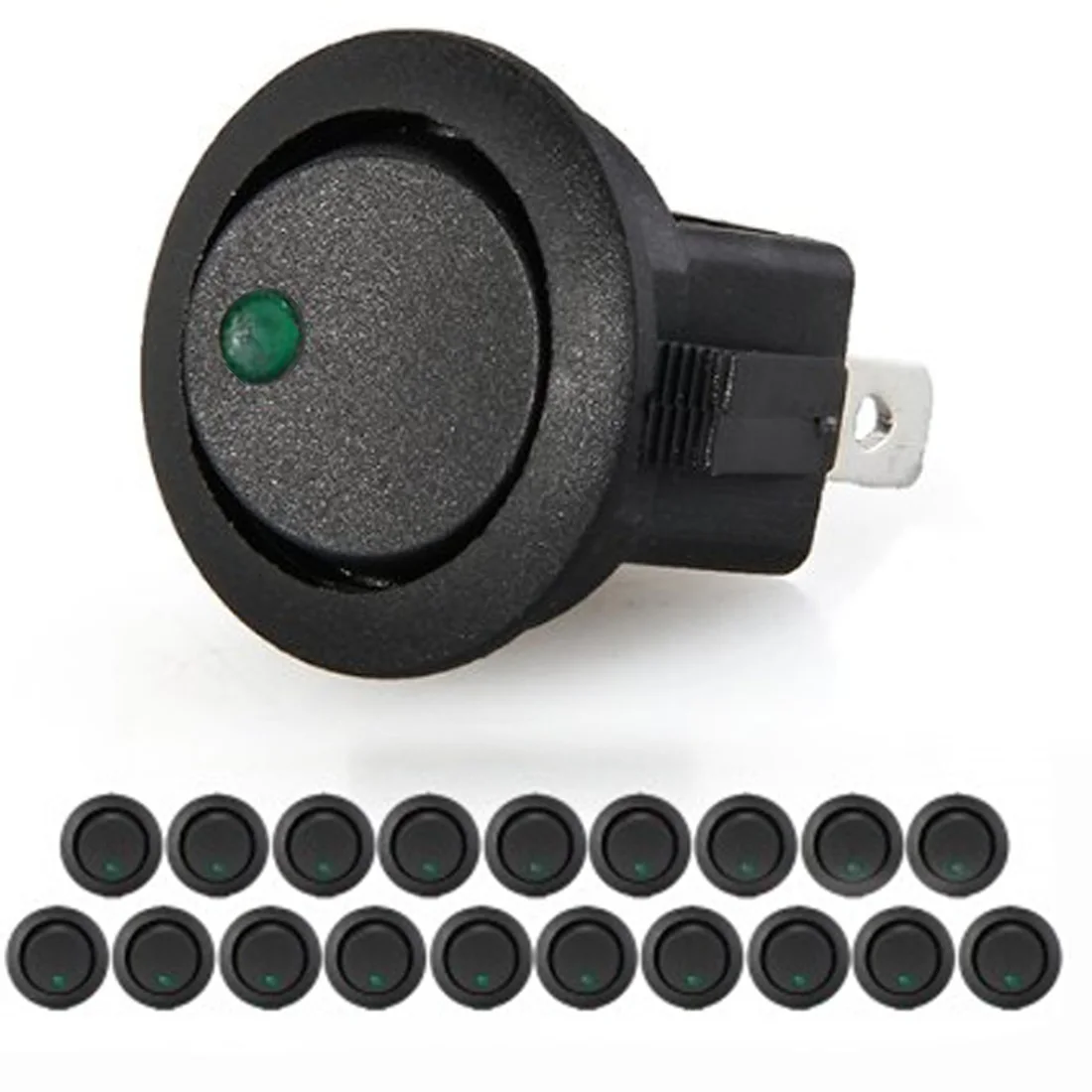 Dewtreetali Новое поступление мини 20 LED клавишный индикатор переключатель 3 Pin ВКЛ-ВЫКЛ