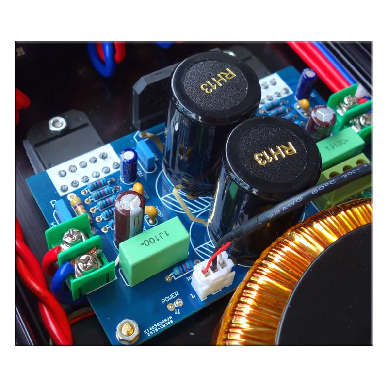 

HIFI amplifier Black gold commemorative LM1875 LM3886 power Bluetooth amplifier 5.0 68WX2