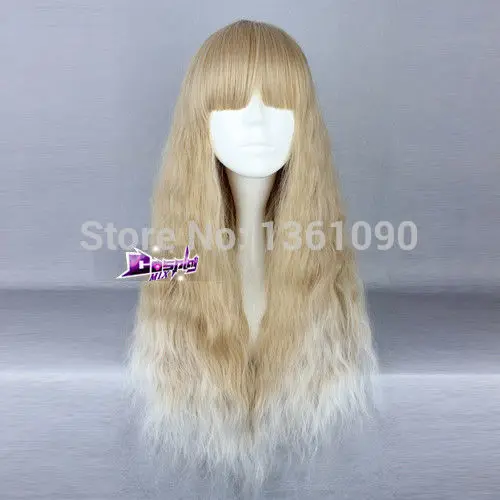 N117 Лолита белый Смешанный Белый Длинные Вьющиеся Стиль Женщины Девушка Аниме