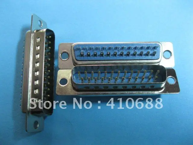 D-Sub 25-контактный Штекерный паяльный разъем новая модель 20 шт. в партии |