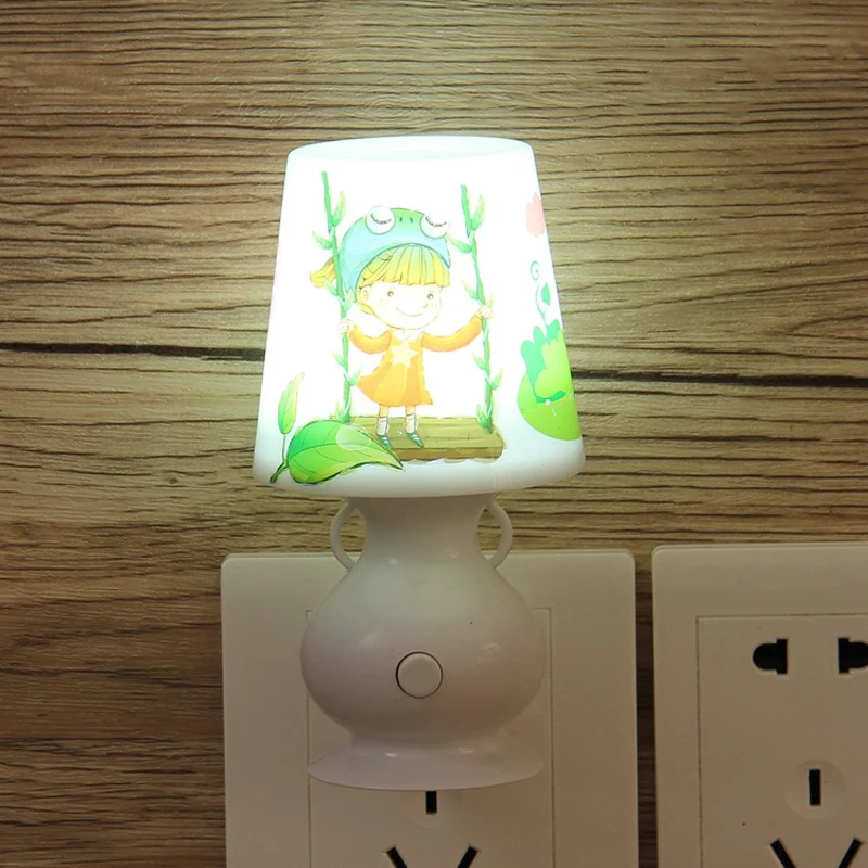 Ночная лампа plug управление световым датчиком ночник мини ЕС США вилка Новинка