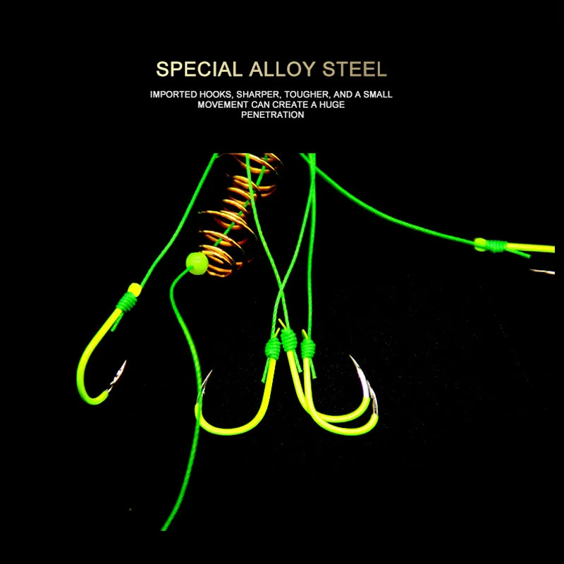 4 шт. рыболовные взрывобезопасные крючки флуоресцентные противоударные для