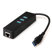 FDBRO 3 порта USB 0 концентратор Ethernet адаптер к Rj45 Lan сетевая карта для